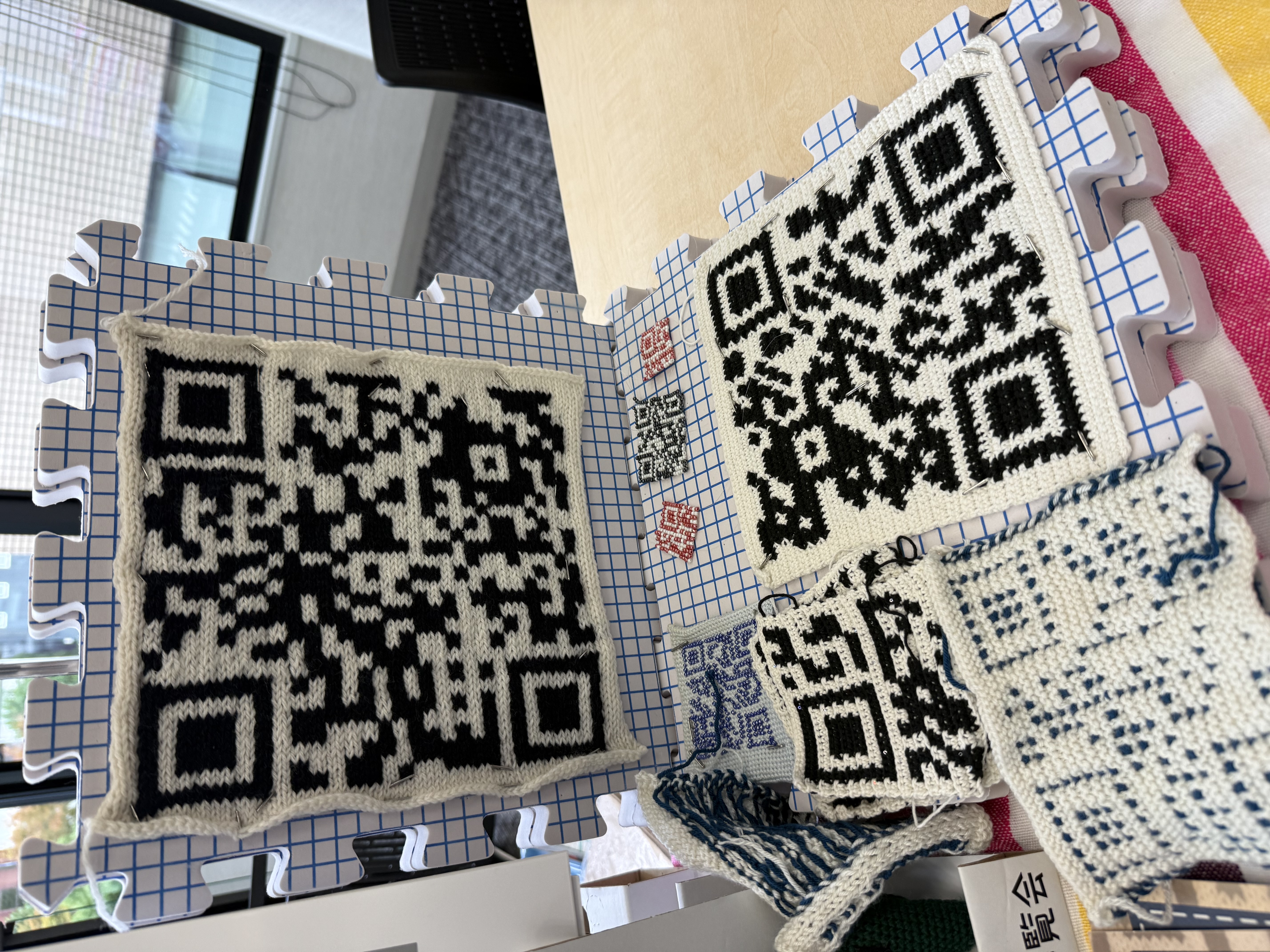 手編みのQRコード